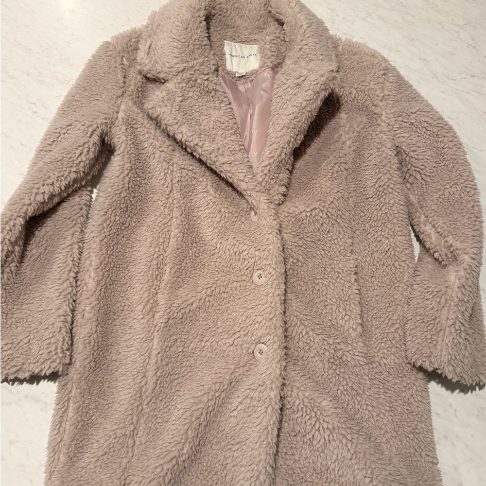 American Eagle Cozy Faux Fur Coat